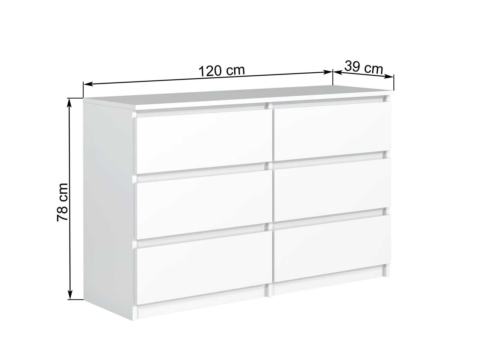 Komoda_6Sz_white_wymiar