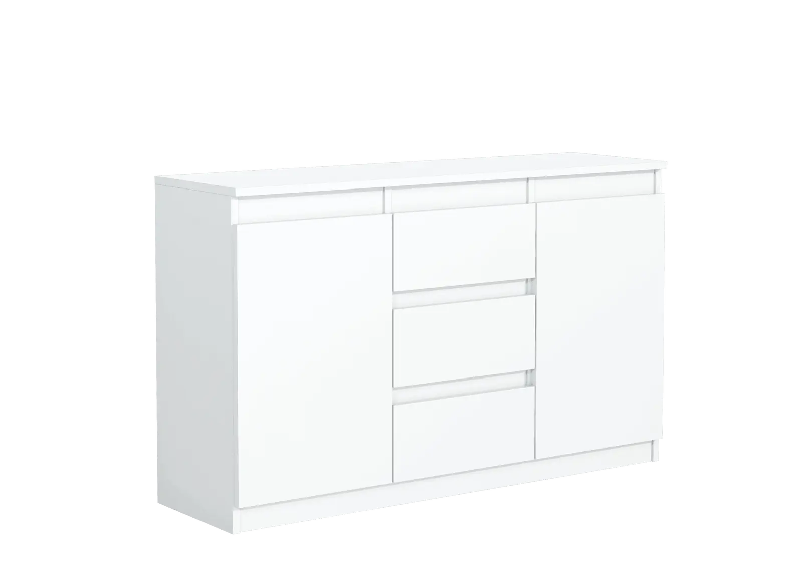 Komoda_2D_3Sz_120_white_mat