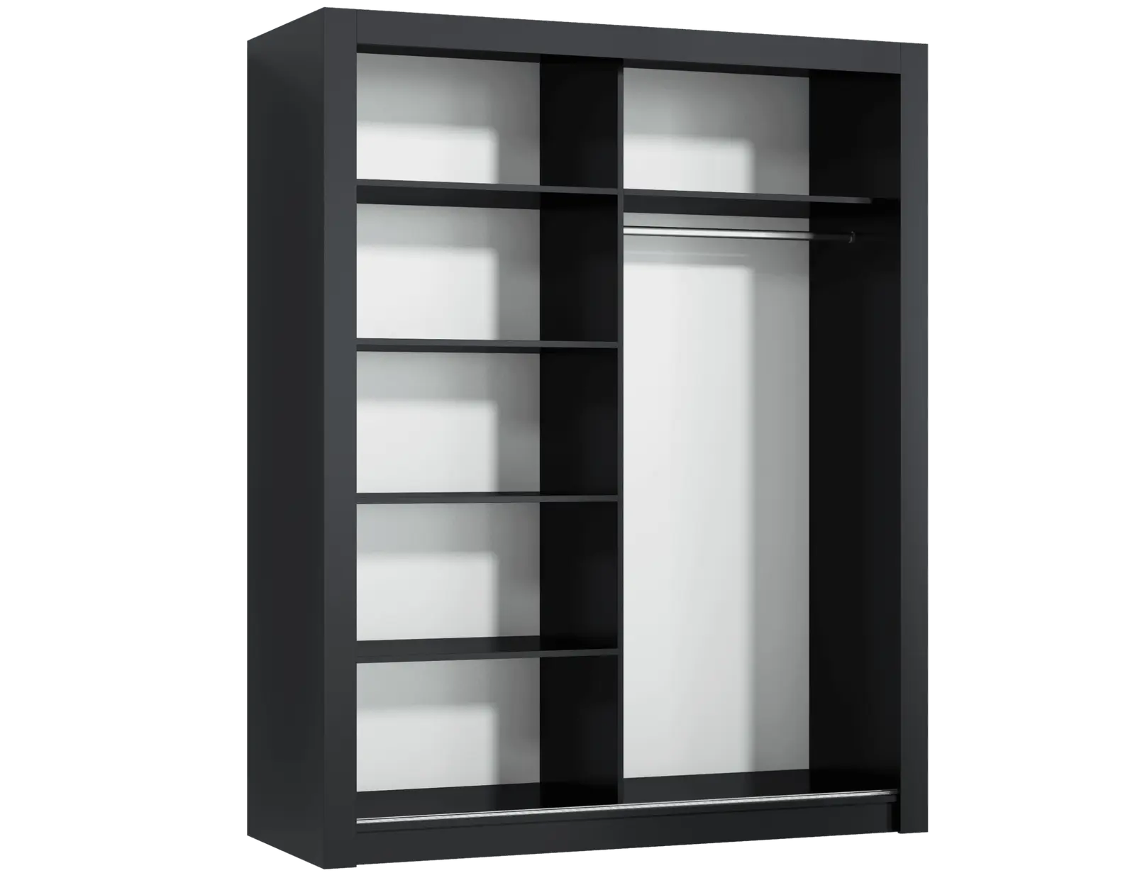 Szafa_rozsuwna_Monako_Black_white_mirror_open_Pack