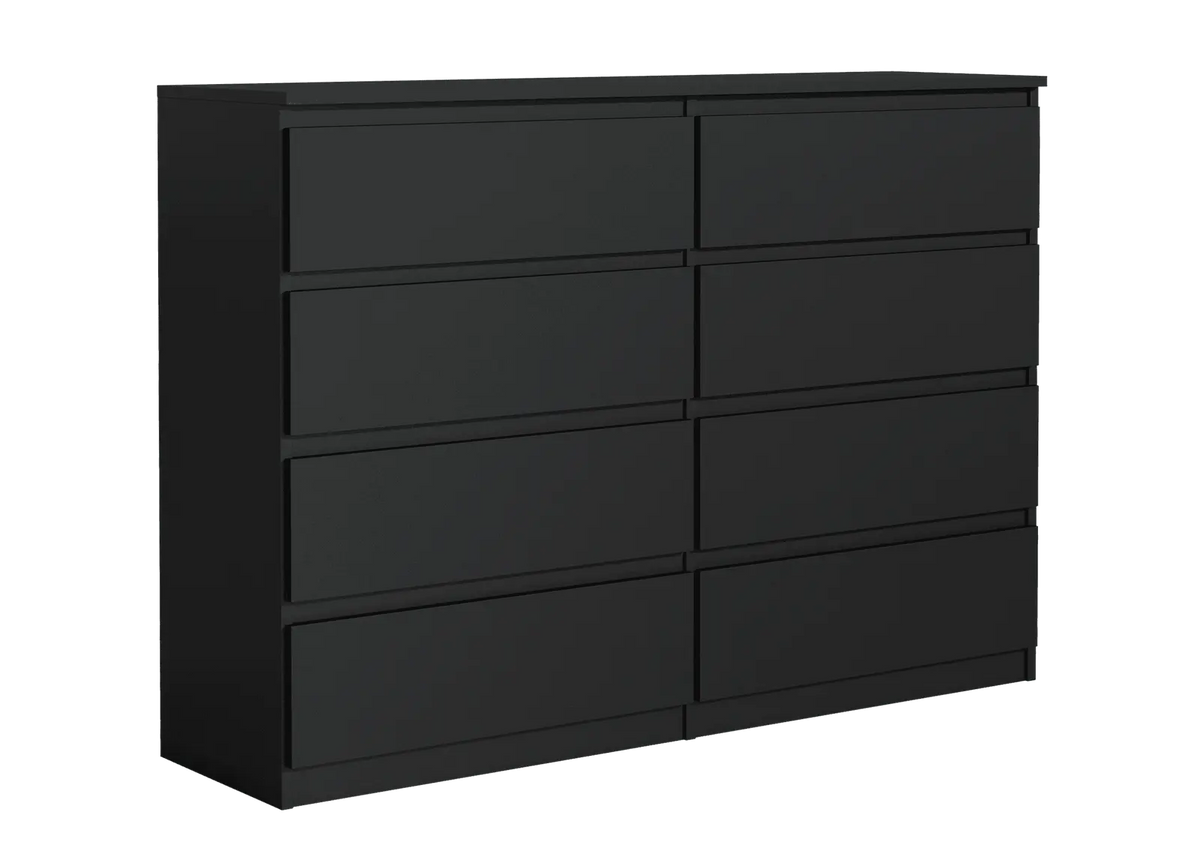 Komoda_8_SZ_140_black_mat_diag