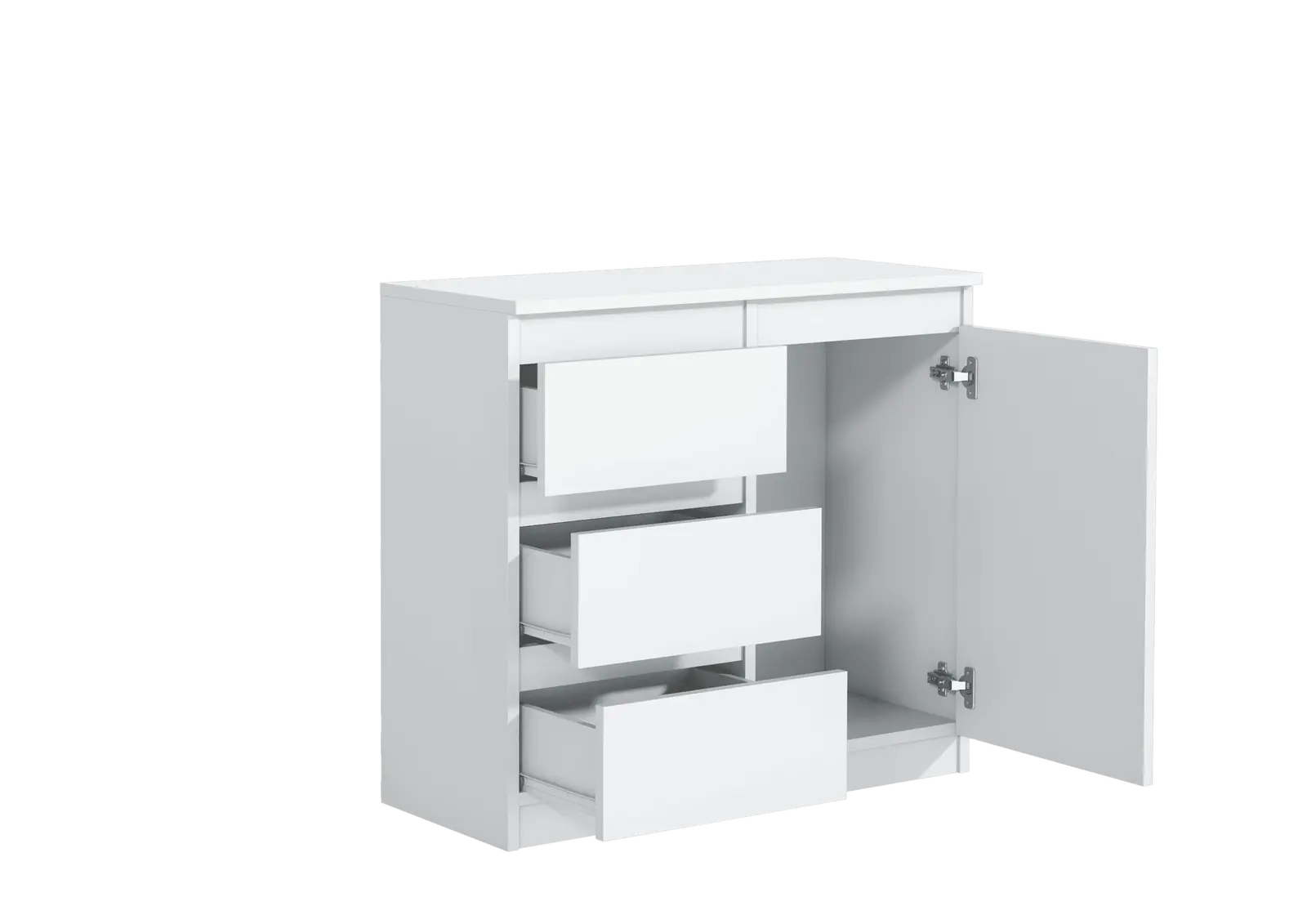 Komoda_1D_3Sz_white_open_diag