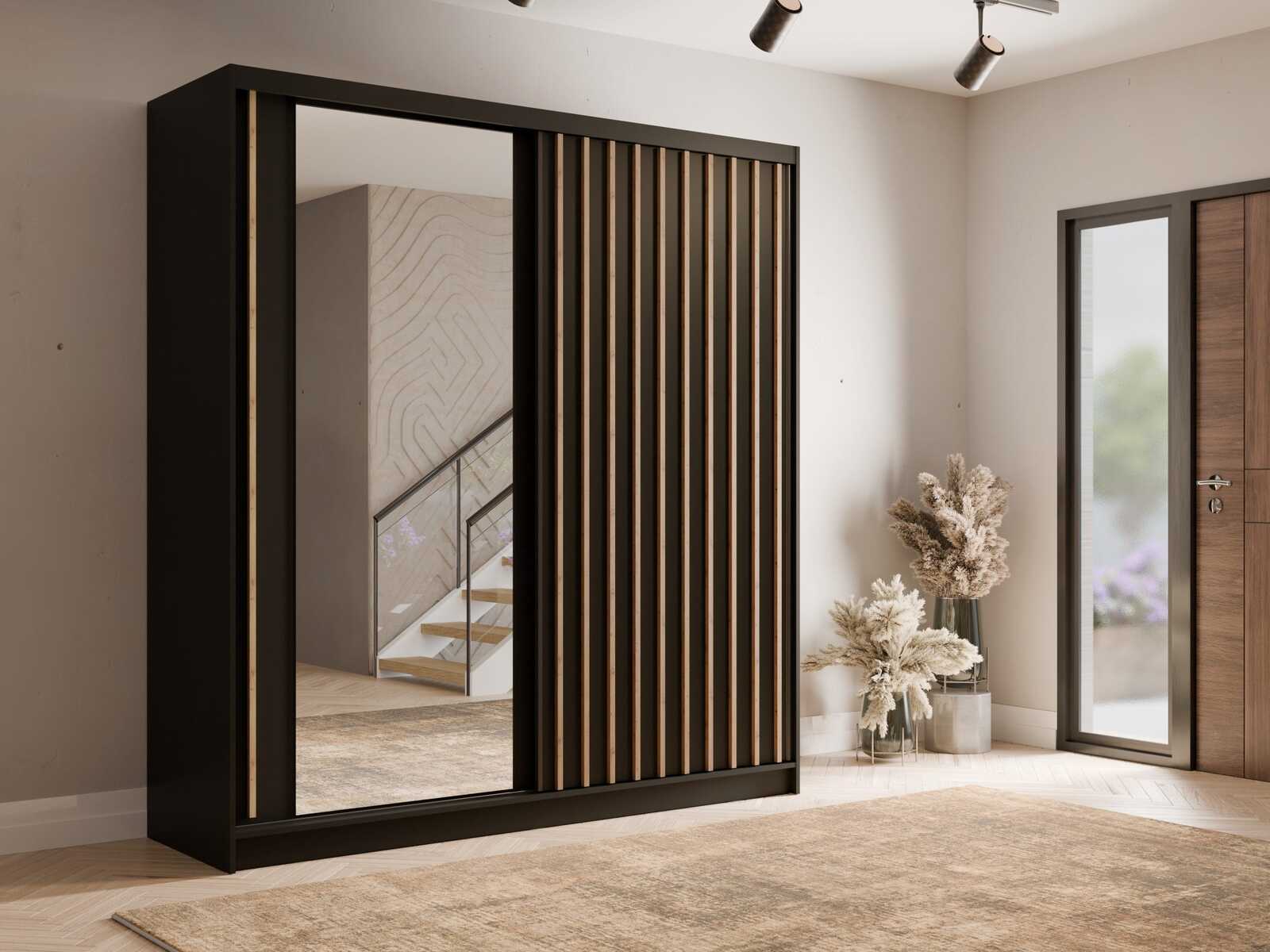 aranz ALUNA 11 – Szafa 2d_PU1001 Czarny Onyx_1A 0001