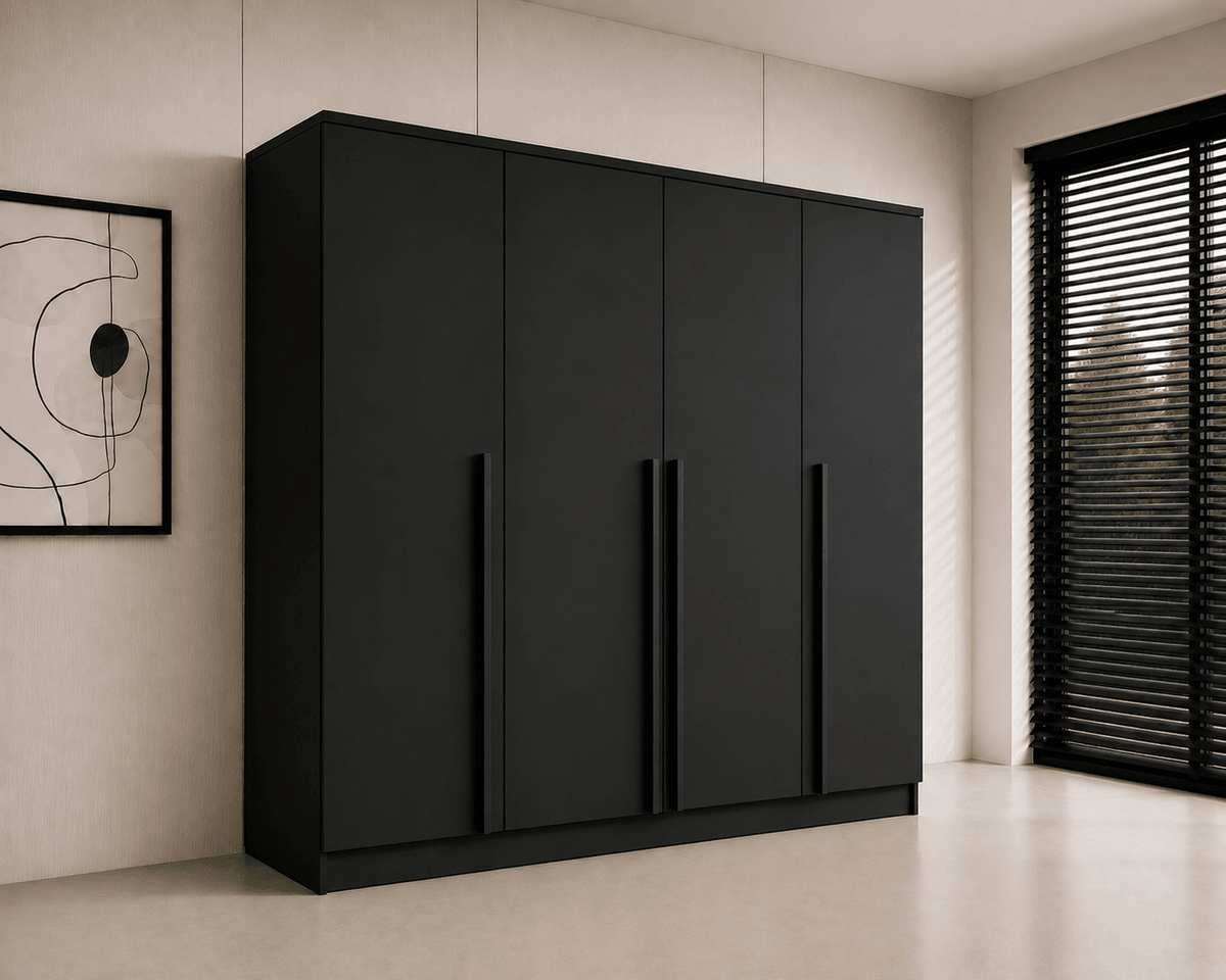 pro-meubels-kledingkast-istanbul-200cm-zwart-mat